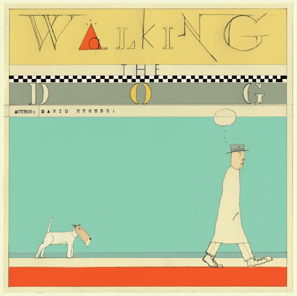 David Hughes, Book cover of walking the dog
